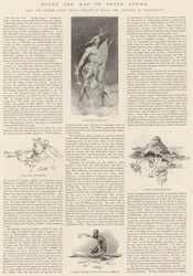 Rund um die Karte von Südafrika